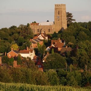 Kersey church in the Suffolk wool towns