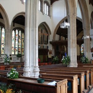 si450 east bergholt church interior