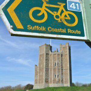 sc450 orford castle cycle route sign XH