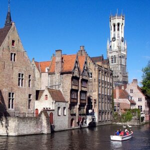 B450 Bruges belfry classic view day