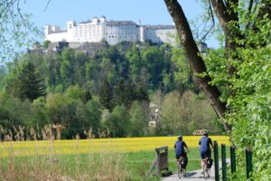 Cycle the Austrian lakes around to Salzburg Castle