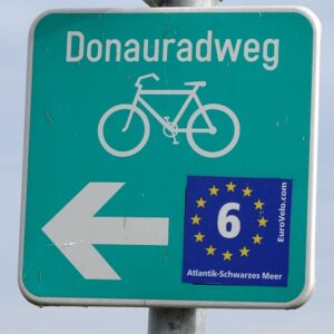 Danube Cycle Path sign