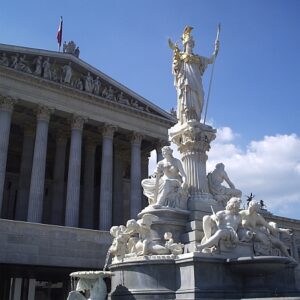 Britannica fountain Vienna cycling holidays