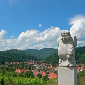 Cycle the Alsace Wine Road around Andlau France