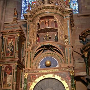 Astro clock at Strasbourg cathedral, Alsace France