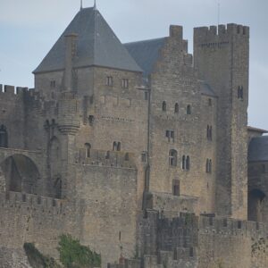 Carcassonne castle in Canal du Midi France