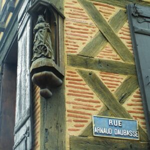 half-timbered Dordogne valley architecture France