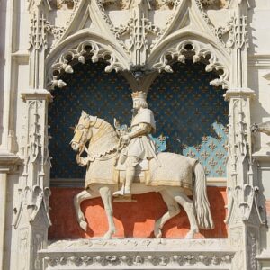 Blois Chateau detail in Loire Valley France