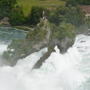 Rheinfalls viewed from above near Lake Constance