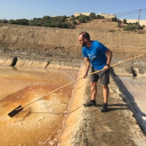 Working the salt pans Algarve cycling holidays Tavira