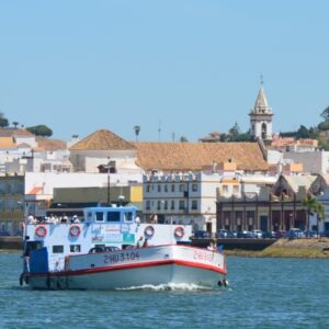 Ferry near Tavira Algarve cycling holidays