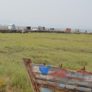 Setubal fishing jetties west coast of Portugal