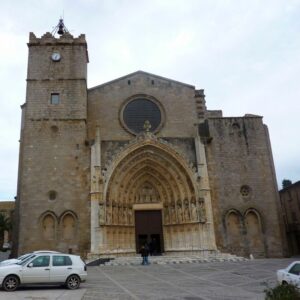 Impressive cathedral at Castello d'Empuries Catalonia Spain