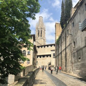 Girona cathedral in Catalonia Spain