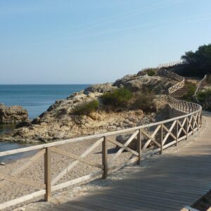 Cycling to St Marti d'Empuries in Catalonia Spain