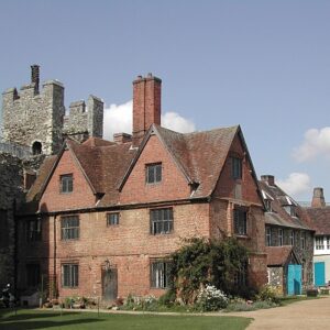 Inside Framlingham castle Suffolk