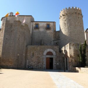 Castle near St Feliu de Guixols in Catalonia Spain